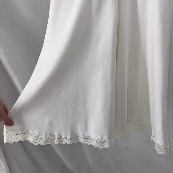 NWT LULUS White Lace Trim Skater Dress Womens Size Small Reach Out My Hand Lined - Picture 9 of 14